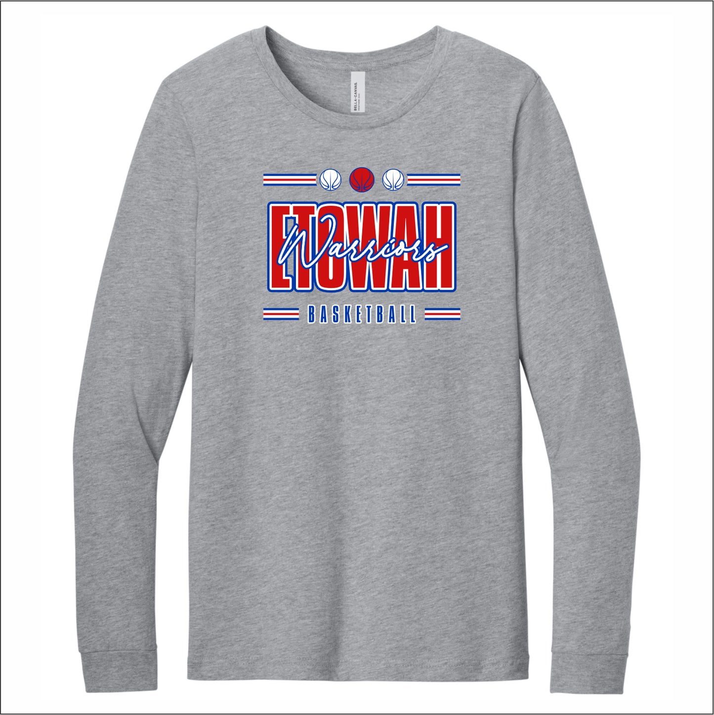 Etowah Basketball Heathered Soft Jersey Long Sleeve T-shirt