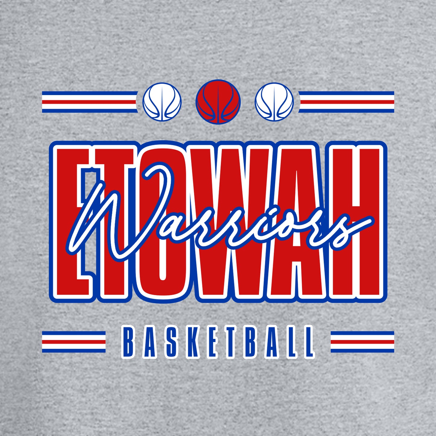 Etowah Basketball Tri-Blend Wicking Raglan Tee