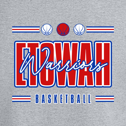 Etowah Basketball Tri-Blend Wicking Raglan Tee