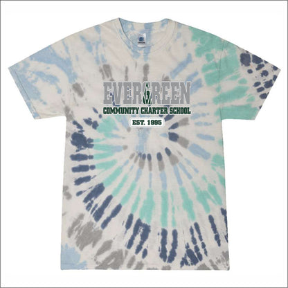 Evergreen Comm Charter Tie-Dye T-shirt - Des. B