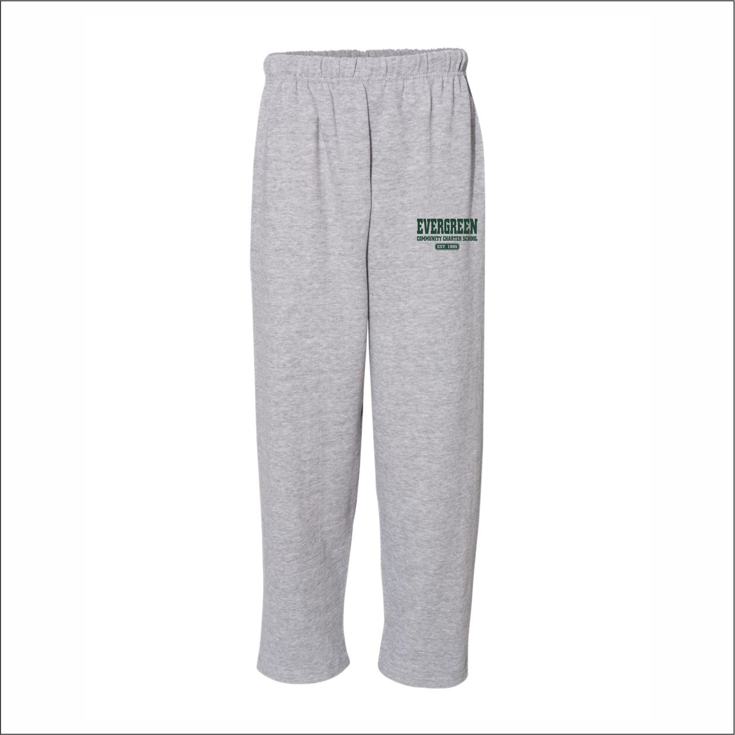 Evergreen Comm Charter Open Bottom Sweatpants w/pockets