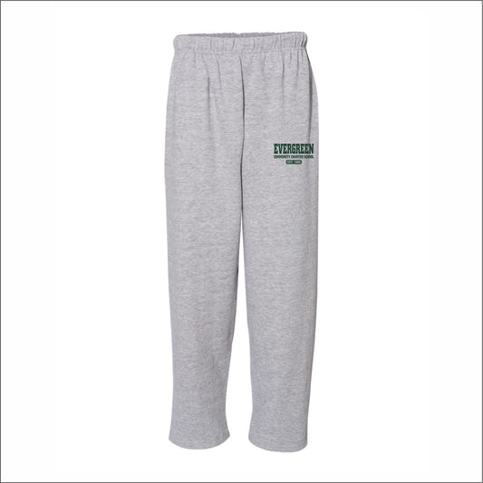 Evergreen Comm Charter Open Bottom Sweatpants w/pockets