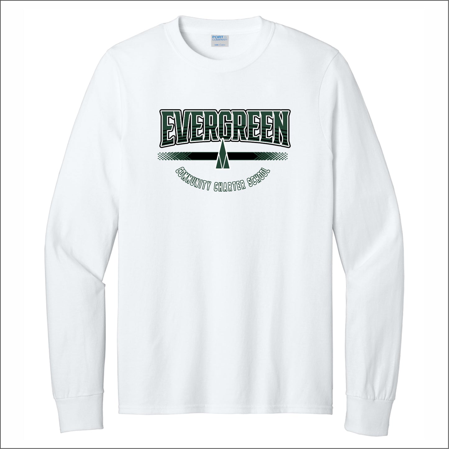 Evergreen Comm Charter Long Sleeve T-shirt - Des. A