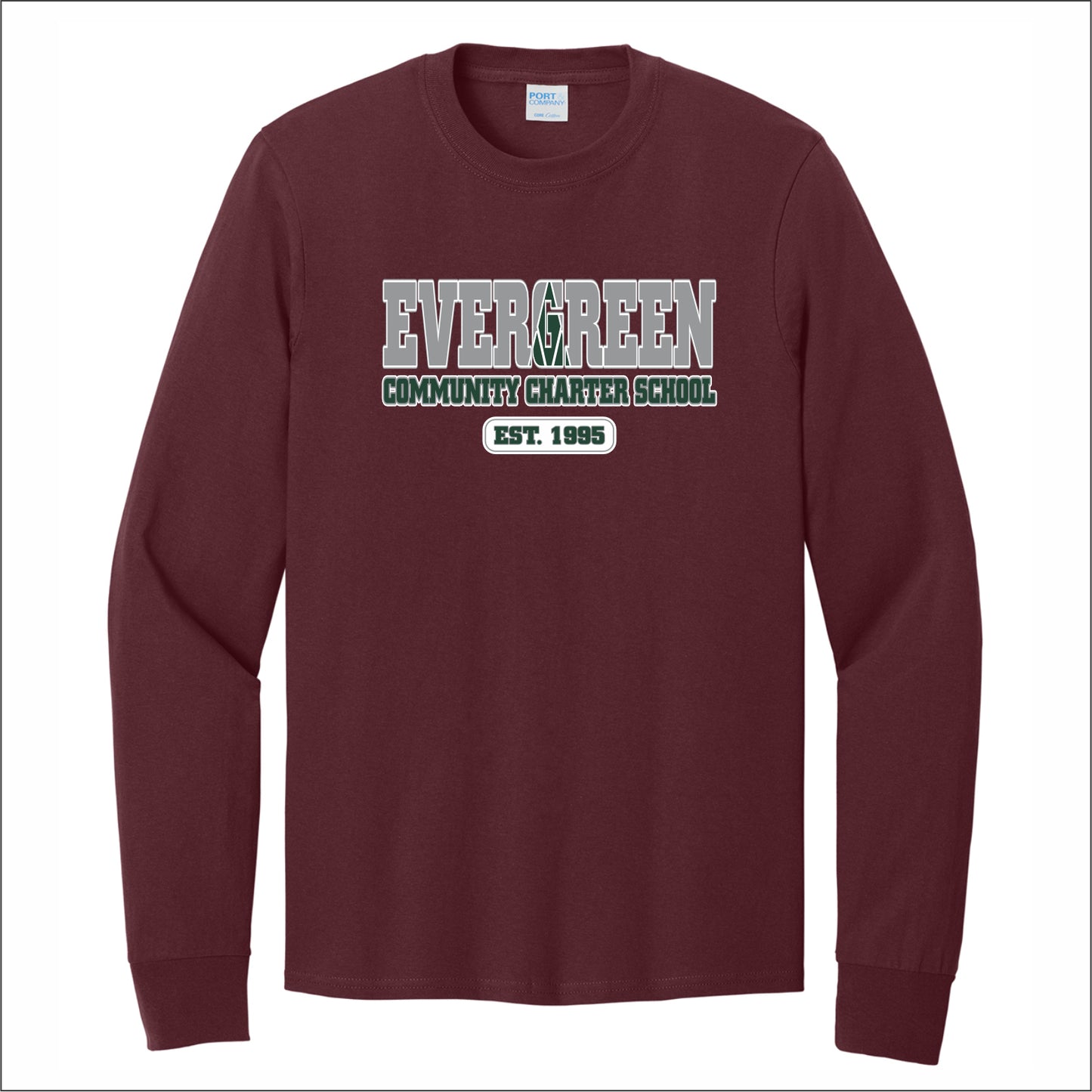 Evergreen Comm Charter Long Sleeve T-shirt - Des. B
