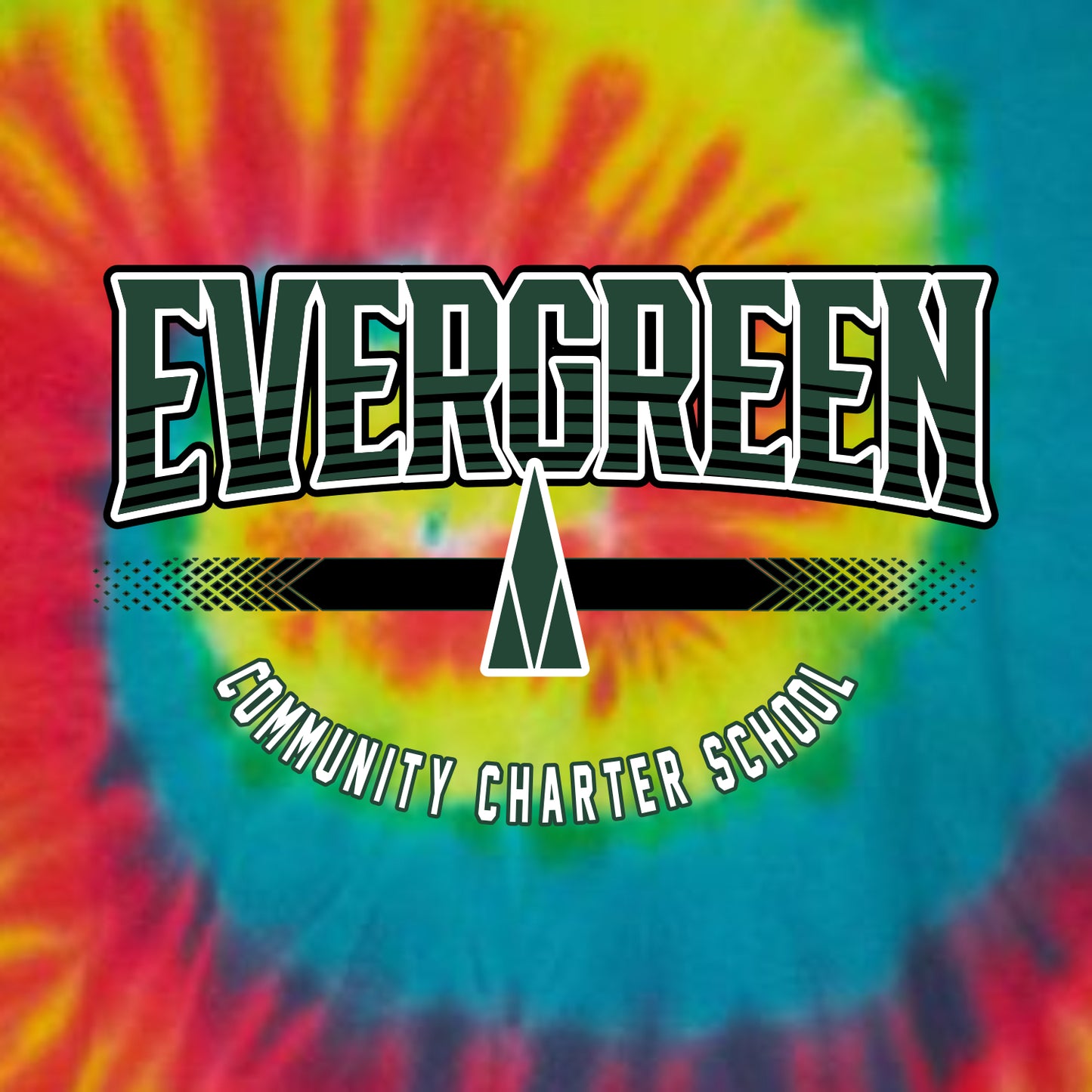 Evergreen Comm Charter Tie-Dye Long Sleeve T-shirt