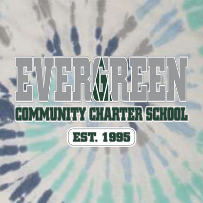 Evergreen Comm Charter Tie-Dye T-shirt - Des. B
