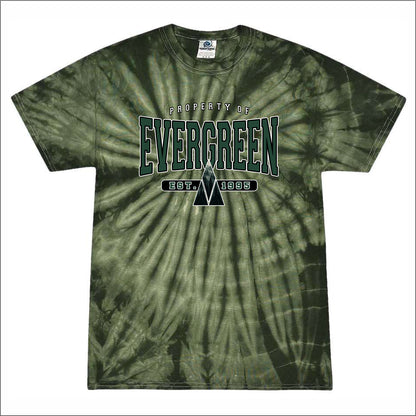 Evergreen Comm Charter Tie-Dye T-shirt - Des. A