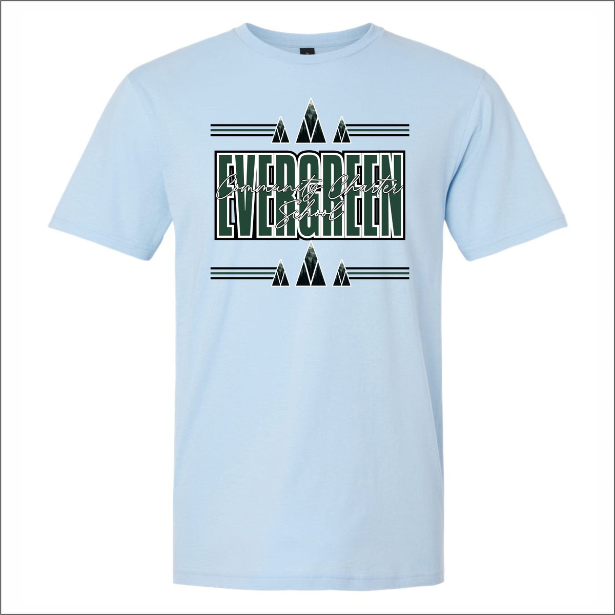 Evergreen Comm Charter Gildan Softstyle Short Sleeve T-shirt - Des. B