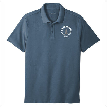 Evergreen Comm Charter SuperPro React Pique Polo