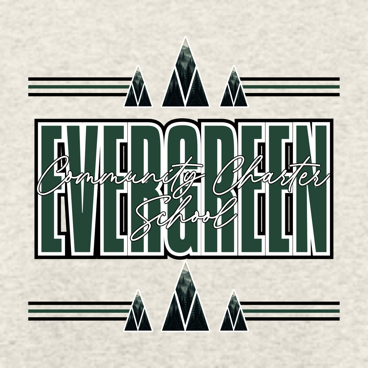Evergreen Comm Charter Gildan Softstyle Short Sleeve T-shirt - Des. B