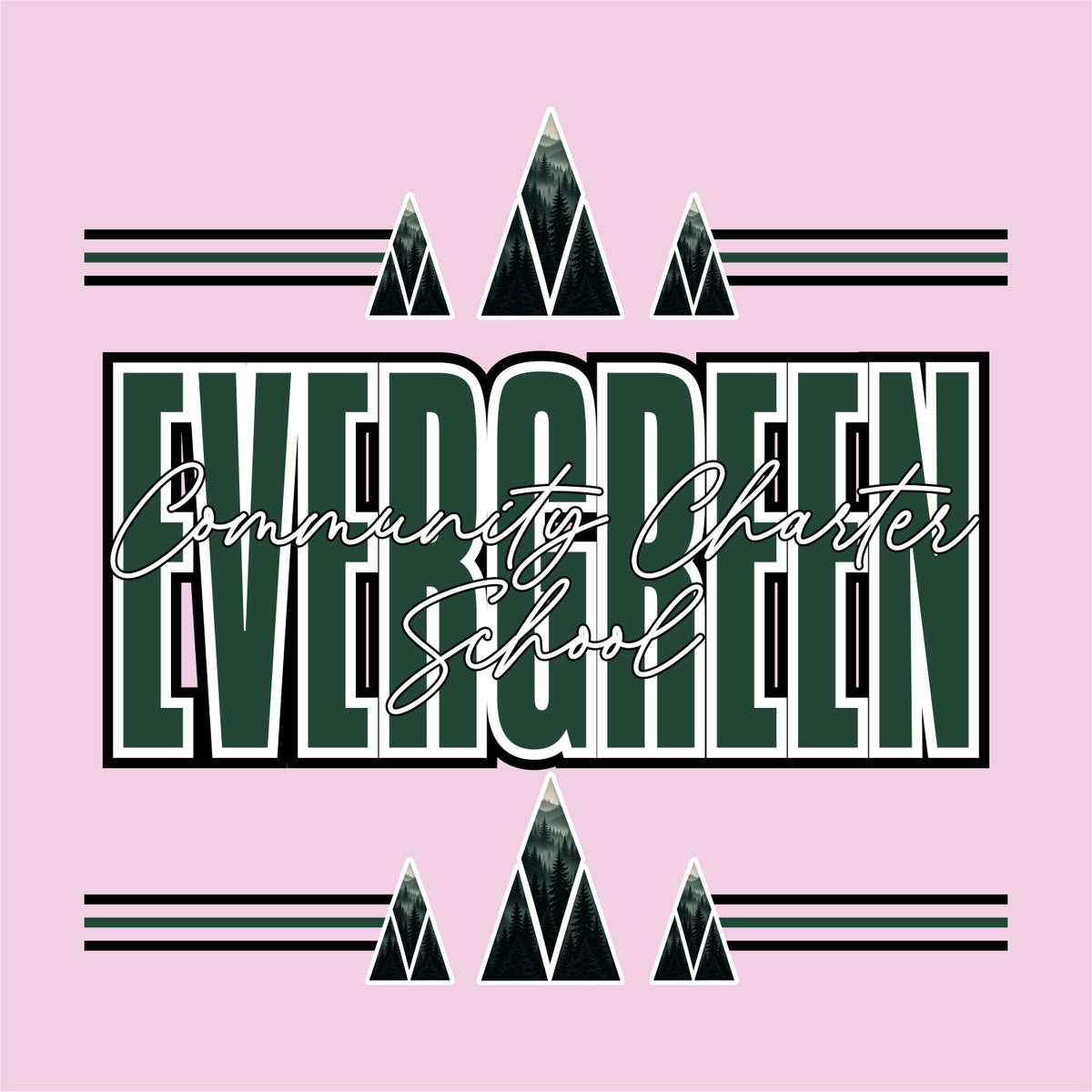 Evergreen Comm Charter Gildan Softstyle Short Sleeve T-shirt - Des. B