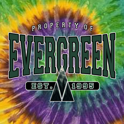 Evergreen Comm Charter Tie-Dye T-shirt - Des. A