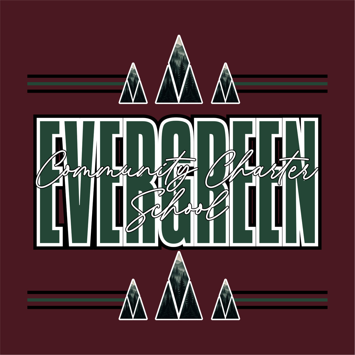 Evergreen Comm Charter Crewneck Sweatshirt - Des. B