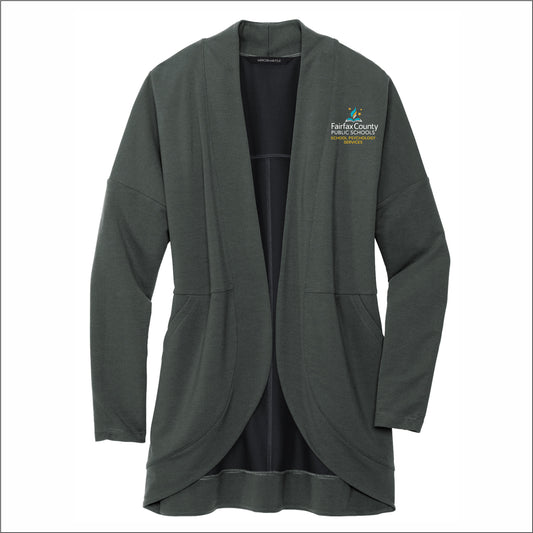 FCPS School Psych Ladies Stretch Open Front Cardigan