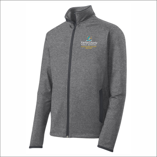 FCPS School Psych Stretch Full-Zip Contrast Performance