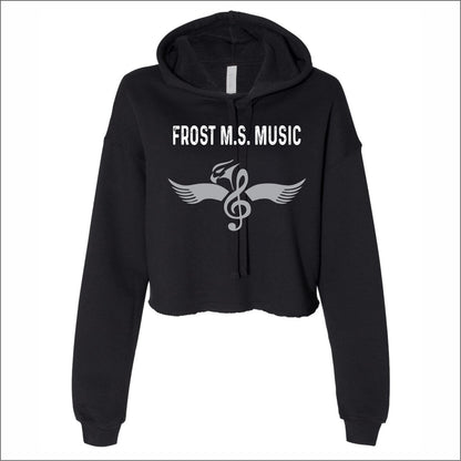 Frost MS Music Ladies Cropped Hooded Sweatshirt