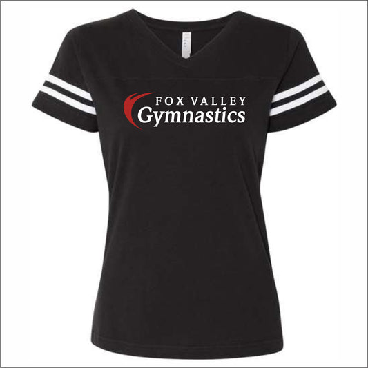 FVPD Gymnastics Ladies Vintage Football T