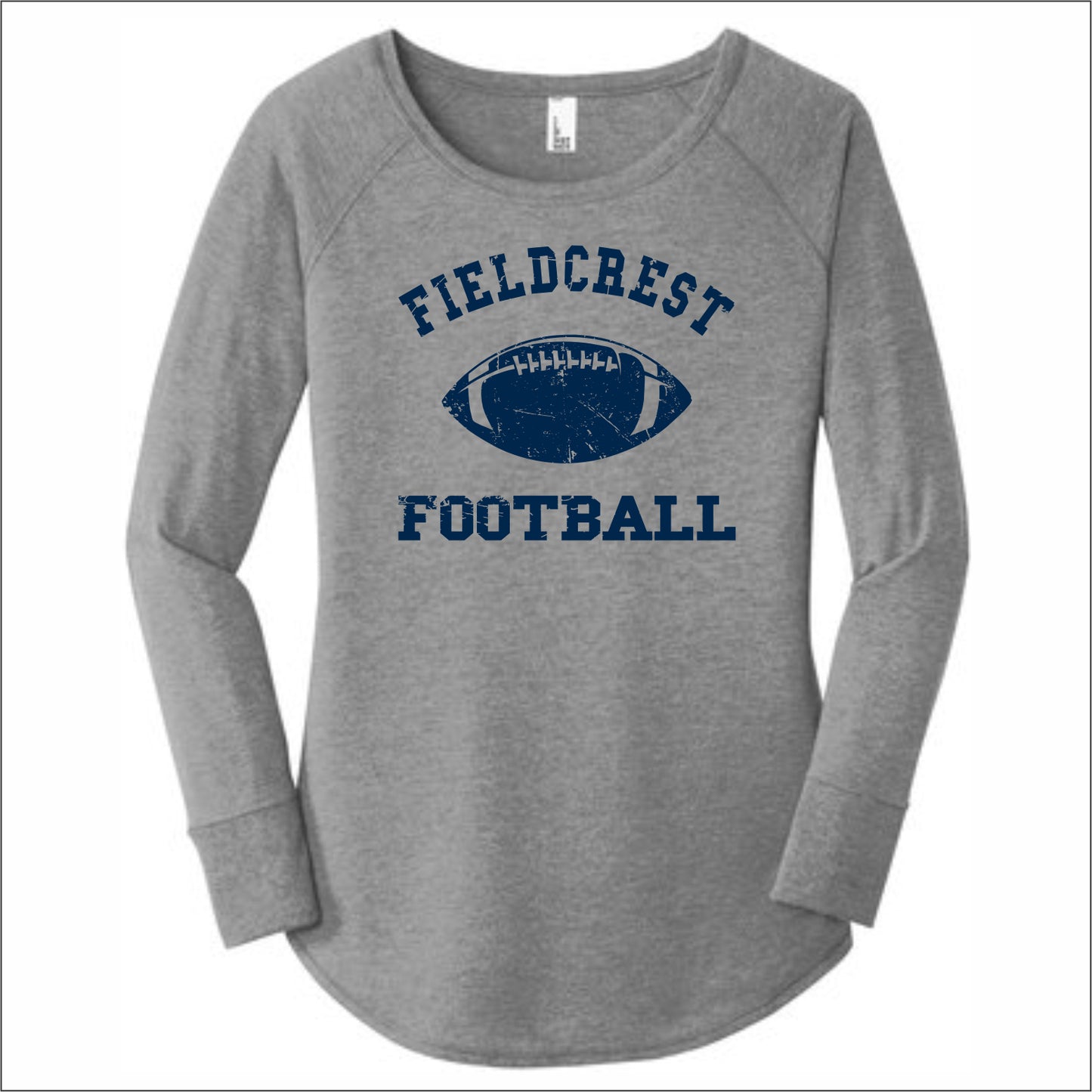 Fieldcrest JFL Ladies Tri-Blend Long Sleeve Tunic Tee