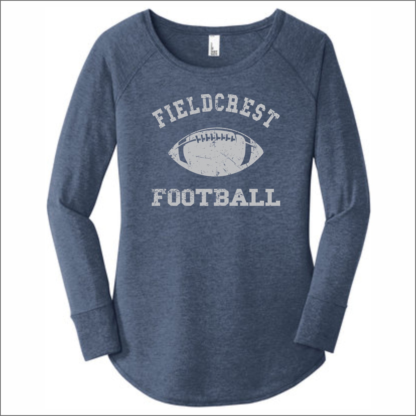 Fieldcrest JFL Ladies Tri-Blend Long Sleeve Tunic Tee