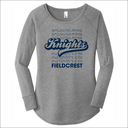Fieldcrest JFL Ladies Tri-Blend Long Sleeve Tunic Tee