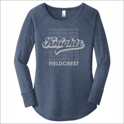 Fieldcrest JFL Ladies Tri-Blend Long Sleeve Tunic Tee