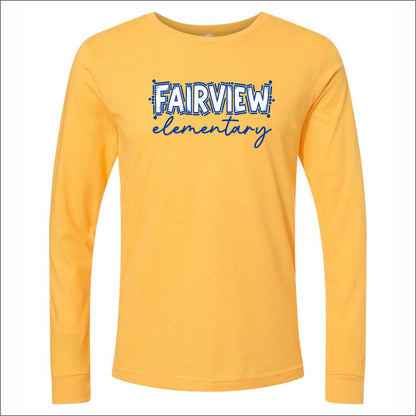 Fairview Elem Staff VA Heathered Soft Jersey Long Sleeve T