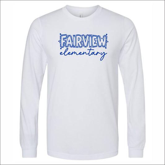 Fairview Elem Staff VA Heathered Soft Jersey Long Sleeve T