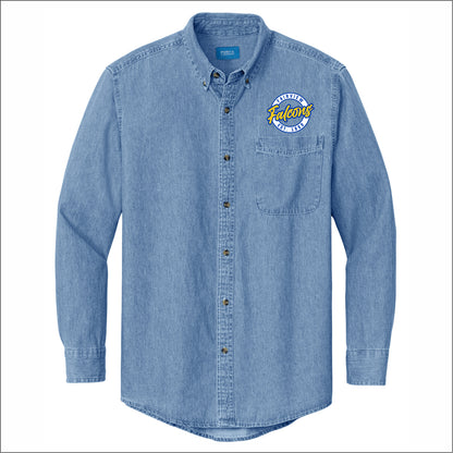 Fairview Elem Staff VA Long Sleeve Denim Shirt