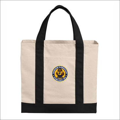 Fairview Elem Staff VA Cotton Canvas Two-Tone Tote