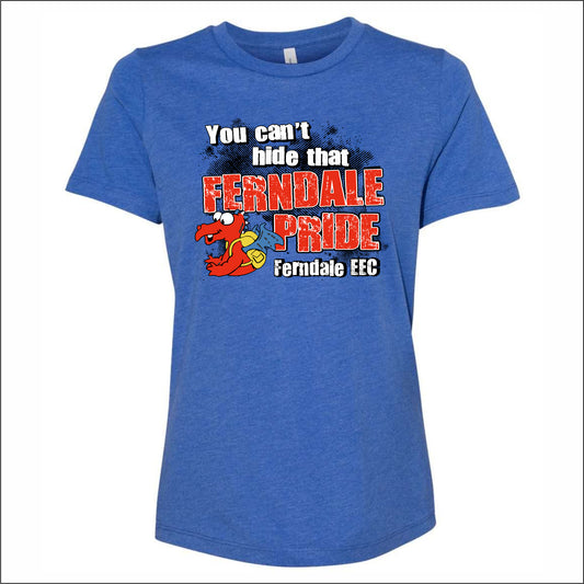 Ferndale EEC Ladies Relaxed Heather V-Neck Tee- Design B