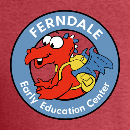 Ferndale EEC Ladies Relaxed Heather V-Neck Tee- Design A