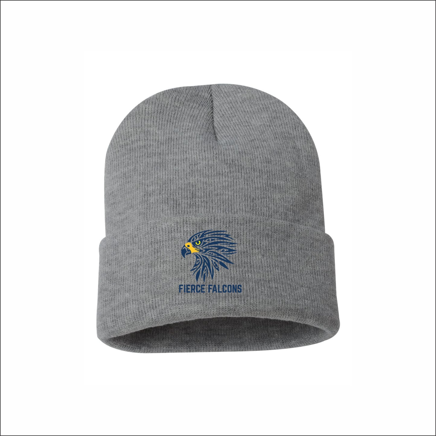 Fierce Falcons Knit Cuffed Beanie