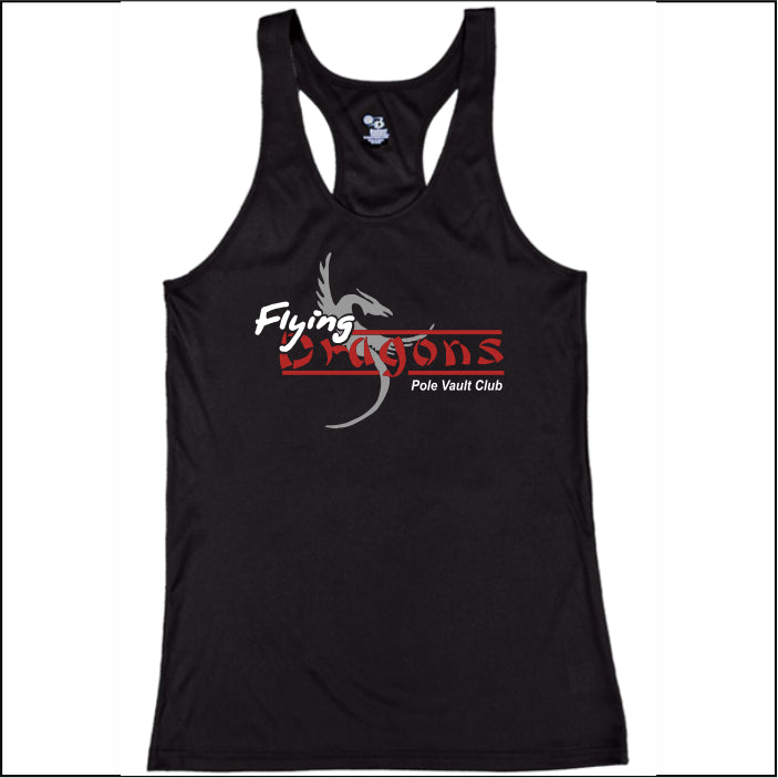Flying Dragons Ladies Performance Racerback Tank Top
