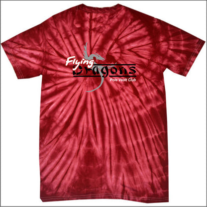 Flying Dragons Multicolor Tie-Dye T-shirt
