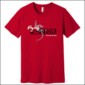 Flying Dragons  Soft Jersey Short Sleeve T-shirt - Des. B