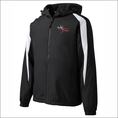 Flying Dragons Fleece Lined Colorblock Jacket