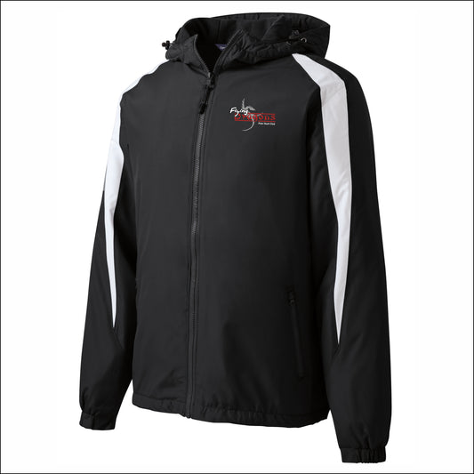 Flying Dragons Fleece Lined Colorblock Jacket
