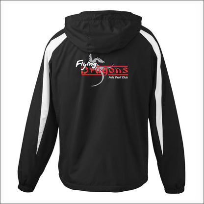 Flying Dragons Fleece Lined Colorblock Jacket