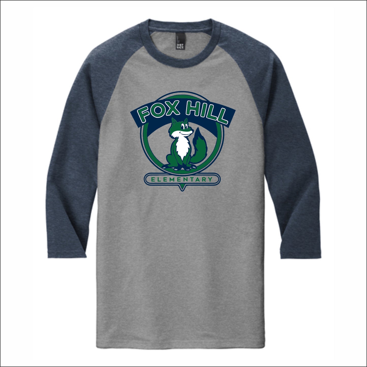 Fox Hill Staff (MA) Tri-Blend 3/4 Sleeve Raglan Tee