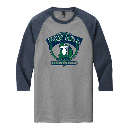 Fox Hill Staff (MA) Tri-Blend 3/4 Sleeve Raglan Tee