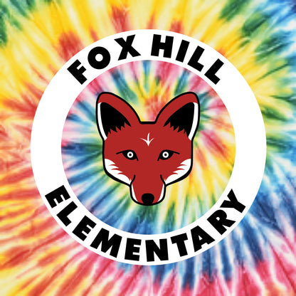 Fox Hill Elementary Multicolor Tie-Dye T-shirt - Des. A