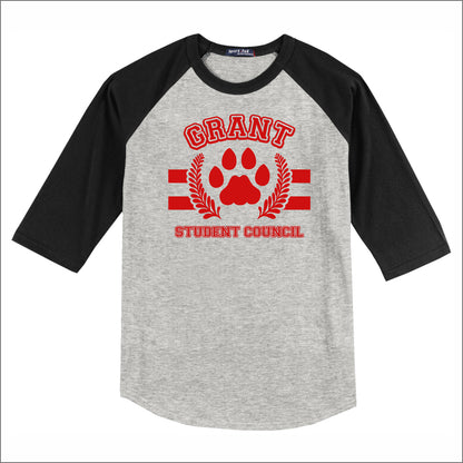 Grant Community HS STUCO 3/4 Sleeve Baseball T-shirt