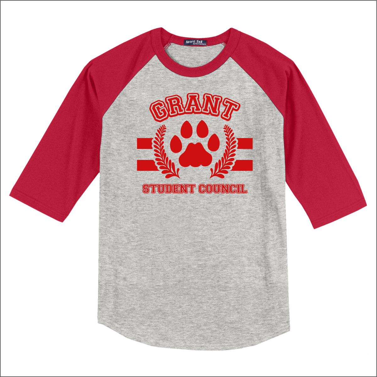 Grant Community HS STUCO 3/4 Sleeve Baseball T-shirt