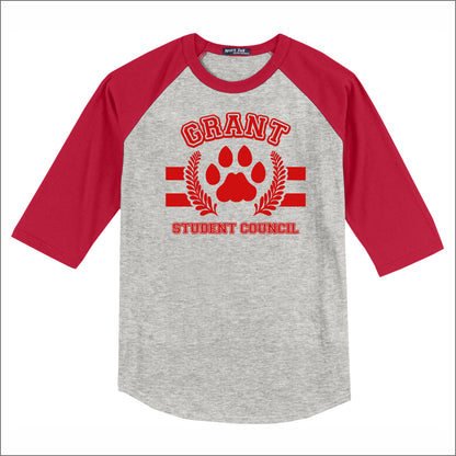 Grant Community HS STUCO 3/4 Sleeve Baseball T-shirt