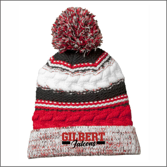 Gilbert Middle School Chunky Pom Pom Team Beanie