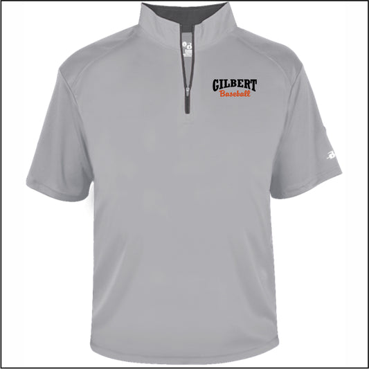 Gilbert MS Baseball Performance Short Sleeve 1/4 Zip