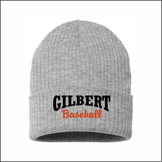 Gilbert MS Baseball Sustainable Rib Knit Stocking Cap