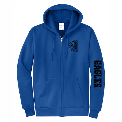 George Visual Full-Zip Hooded Sweatshirt