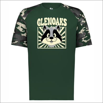 Glenoaks Elem Camo Sleeve Performance T-shirt
