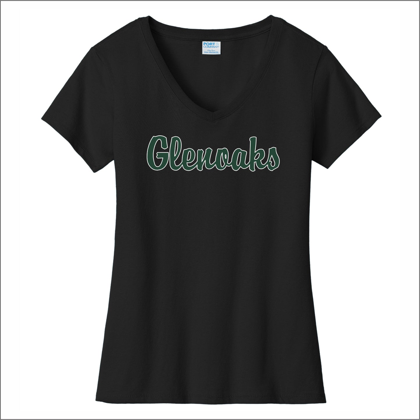 Glenoaks Elem Ladies Fan Favorite V-Neck Tee - Design B